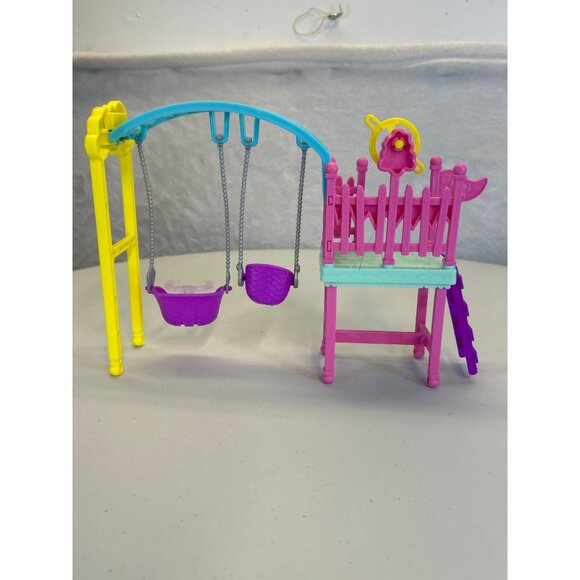 Mattel Barbie Chelsea Doll Swing Set Slide Playset - Picture 3 of 6